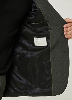 Beymen Club Haki Gofre Dokulu Takım Elbise - 8