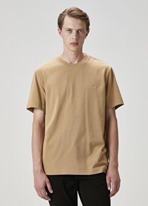 Beymen Club Relax Fit Camel Hair Basic T-Shirt - 3