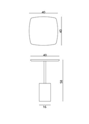 Lucenti Design Nest Marble Standing Root Veneer Square Side Table - 6