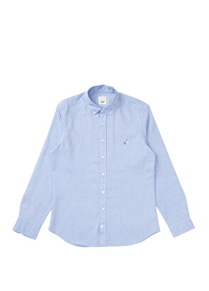 Beymen Club Slim Fit Mavi Oxford Gömlek - 6