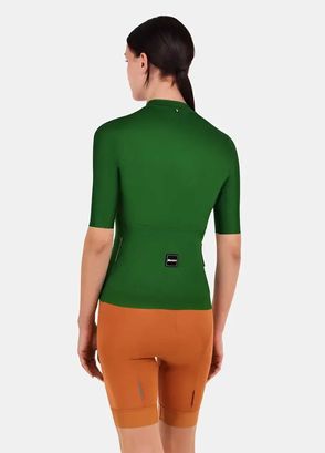 Santini Ready To Ride Yeşil Kısa Kollu Unisex Bisiklet Forması - 5