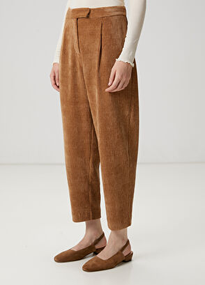 Beymen Club Brown Corduroy Carrot Pants - 3