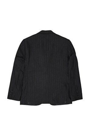 Beymen Club Beige Mink Striped Wool Coat - 7
