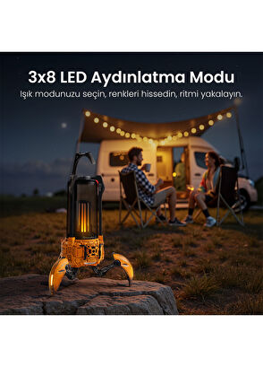 Gravastar  Süpernova Sarı Özel Seri Led Işıklı Bluetooth Hoparlör 25W  - 5