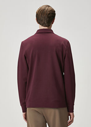 Beymen Club Comfort Fit Plum Polo Sweatshirt - 5