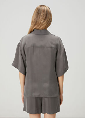 Beymen Club Anthracite Stone Cupro Shirt - 5