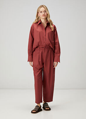 Beymen Club Kiremit Saten Poplin Gömlek - 3