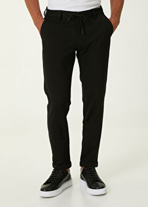 Beymen Club Siyah İri Diyagonal Dokulu Chino Pantolon - 3