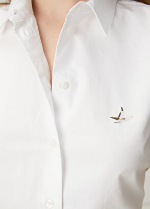 Beymen Club Off-White Sleeveless Oxford Shirt - 4