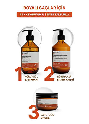 Insight Colored Hair Protective Cam Kavanoz Renk Koruyucu Saç Maskesi  400 ml - 3