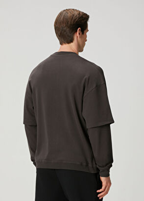 Darkpark Kahverengi Uzun Kollu T-shirt - 4