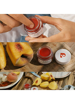 Pelcare Oh June Lip Cheek Balm Natural Color Lip Balm Tinted with Beetroot and Clay - 6