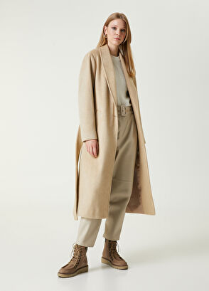 Beymen Club Beige Collar Detailed Coat - 3