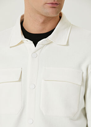 Beymen Club Ekru Jersey Dış Gömlek - 6