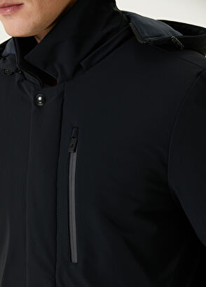 Beymen Club Navy Blue Hooded Coat - 7