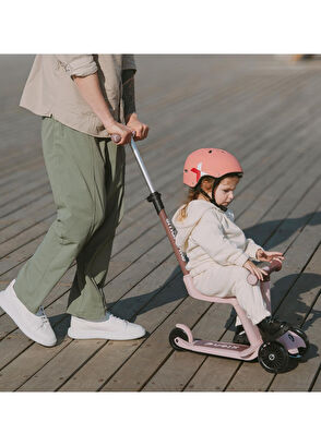 SmarTrike Xtend Mini-Ride 1-9 Years 4 Stage Growing Seated Foldable LED Wheel Scooter - 6
