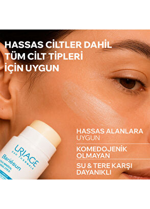 Uriage Bariseun SPF50+ High Protection Factor Mineral Sunscreen Stick 18 gr - 3