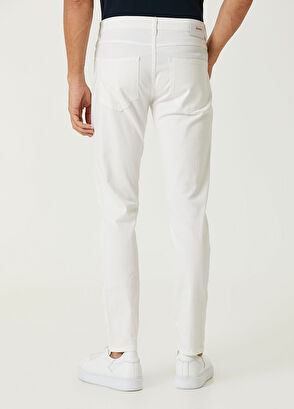 Beymen Club Slim Fit Beyaz Jean Pantolon - 3