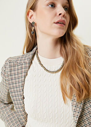 Beymen Club Ekru Örgü Kazak - 4