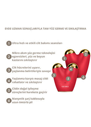 Geske MicroCurrent Face Lifter Vibrating Microcurrent Anti-Aging Face and Body Tightening Device  - 4