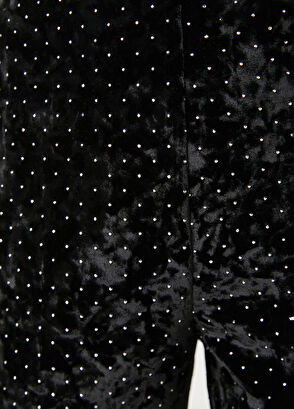 Beymen Club Black Embellished Velvet Evening Dresses - 8