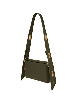 Aika Concept İstanbul Yeşil Deri Kadın Omuz Çantası - 3