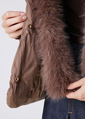 Beymen Club Taupe Hooded Puffer Jacket - 9