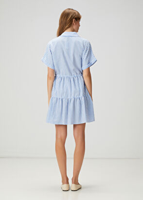 Beymen Club Saks White Mini Shirt Dress - 5