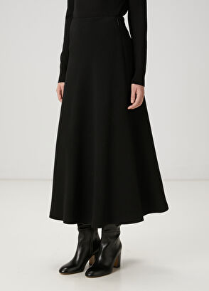 Beymen Club Siyah Midi Krep Etek - 4