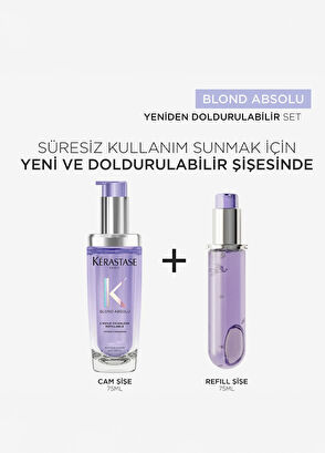 Kerastase Blond Absolu L'Huile Cicagloss Refillable Moisturizing Hair Care Oil 75 ml - 4