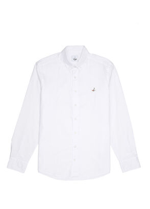 Beymen Club Comfort Fit Beyaz Oxford Gömlek - 8