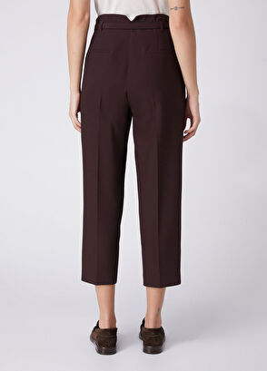 Beymen Club Plum Belted Carrot Pants - 6
