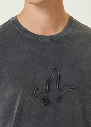 Beymen Club Antrasit Sargı Kaz Nakışlı T-shirt - 6