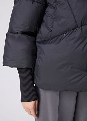 Beymen Club Koyu Gri Kapüşonlu Puffer Mont - 6