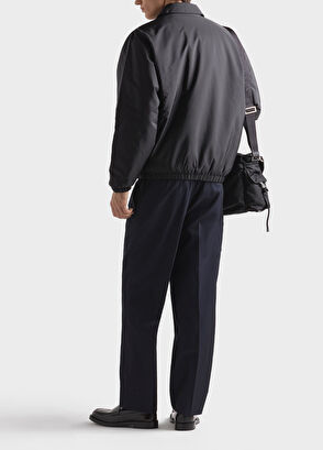 Prada Black Re-Nylon Men's Zippered Jacket - 3