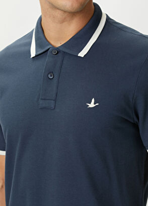 Beymen Club Navy Blue Ecru Polo T-Shirt - 5