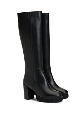 Beymen Club Siyah Kadın Deri Çizme - 7