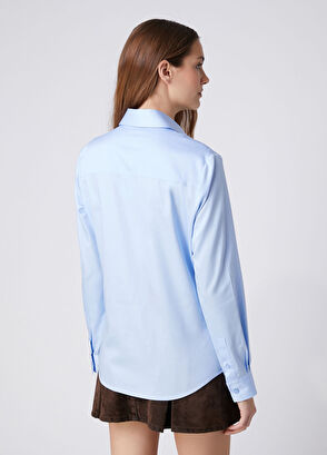 Beymen Club Slim Fit Non-Iron Mavi Gömlek - 6
