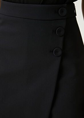 Beymen Club Siyah Anvelop Mini Şort Etek - 4