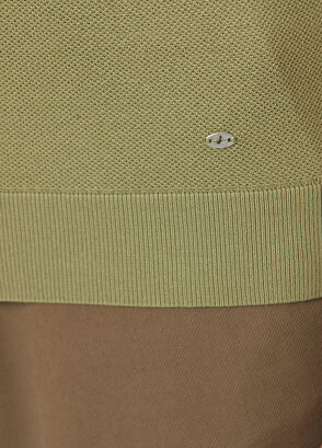 Beymen Club Çağla Brass Textured Short Sleeve Sweater - 7