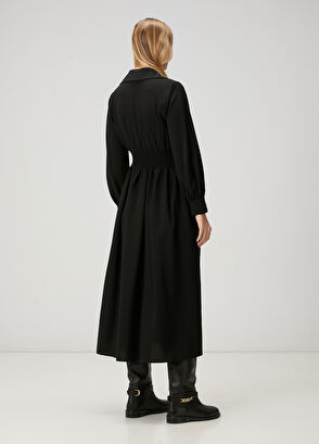 Beymen Club Black Midi Dress - 5