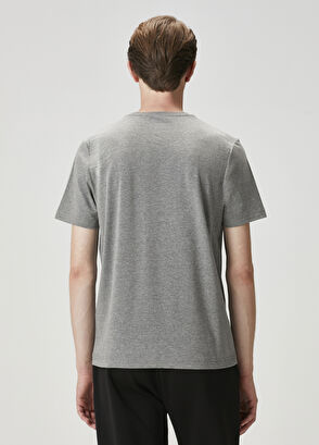 Beymen Club Gri Melanj Basic T-shirt - 5