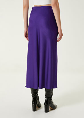 Beymen Club Mor Midi Evaze Saten Etek - 5