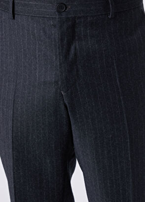 Beymen Club Anthracite Flannel Wool Double Breasted Suit - 8