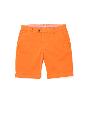 Beymen Club Slim Fit Turuncu Twill Şort - 6