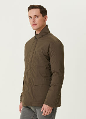 Beymen Club Haki İç Yelek Detaylı Puff Mont - 4