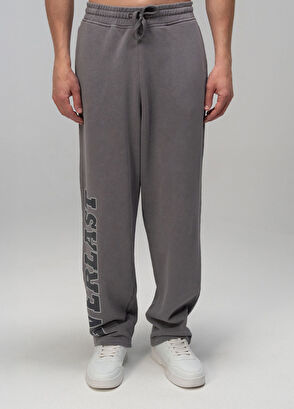 Everlast Giant Logo Detaylı Koyu Gri Oversize Erkek Eşofman Altı - 6