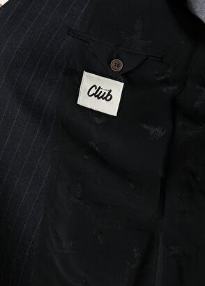 Beymen Club Antrasit Çizgili Yün Ceket - 8