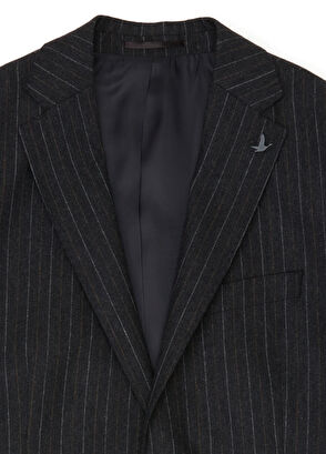 Beymen Club Beige Mink Striped Wool Coat - 9
