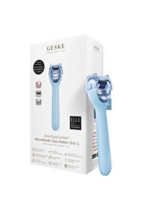 Geske MicroNeedle Face Roller Blue Mikro İğneli Buz Başlığı Pembe Kuvars Başlıklı Dermaroller Bakım Cihazı - 8
